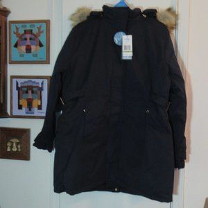 NWT Navy SPIRE JENARA XL Warm Winter Lined Coat Jacket Hood